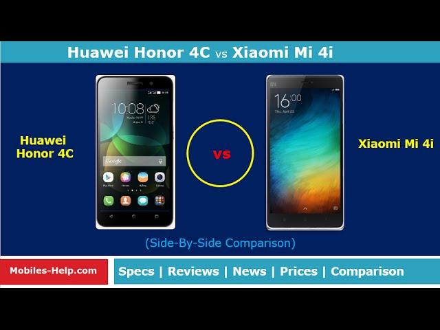 Huawei Honor 4c vs Xiaomi Mi 4i (Side-By-Side Comparison)