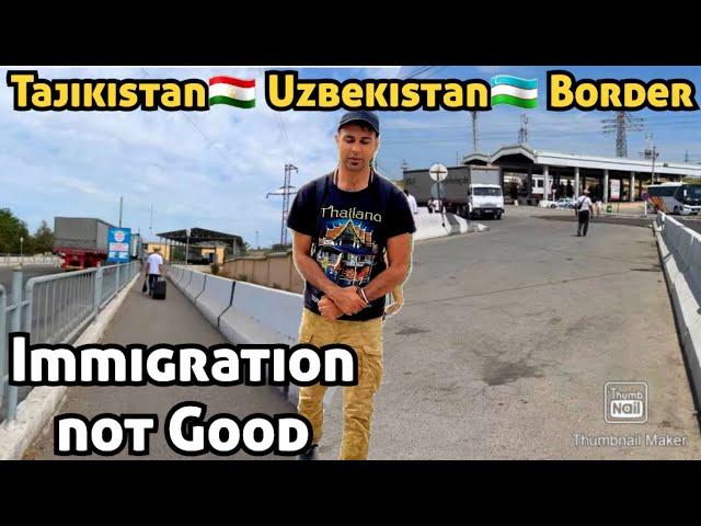 Ep 188 Tajikistan to Uzbekistan Border Crossing By Bus   4K