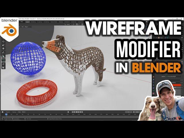 How to use the WIREFRAME MODIFIER in Blender!