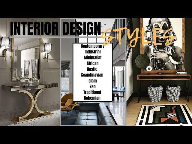 10 INTERIOR DESIGN STYLES | DISCOVER YOUR INTERIOR DESIGN STYLE | PART 1 | HOME DECOR