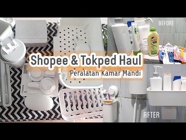 Makeover Kamar Mandi Minimalis | SHOPEE HAUL Peralatan Kamar Mandi Murah | Peralatan Serba Putih