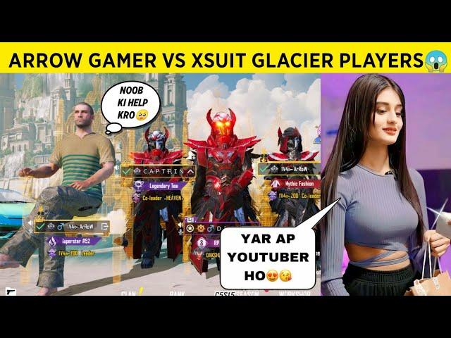 ARROW GAMER VS 3 XSUIT MAX PLAYERS VS RICH GIRL GIRLS BGMI