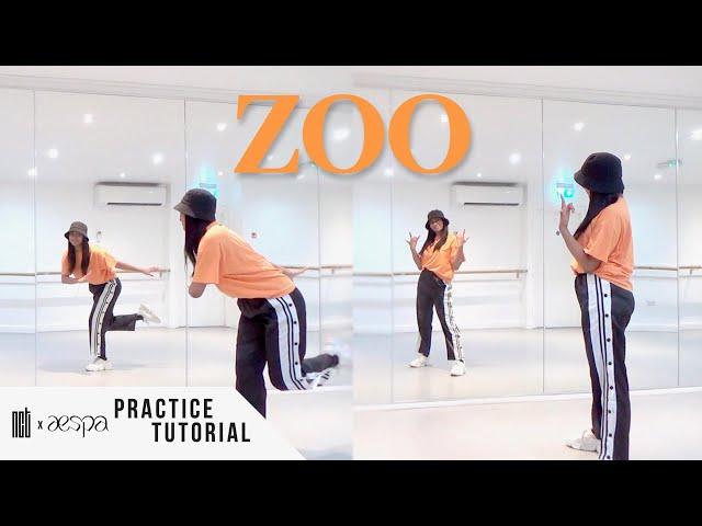 [PRACTICE] NCT X aespa - 'ZOO'  - Dance Tutorial - MIRRORED + SLOW MUSIC