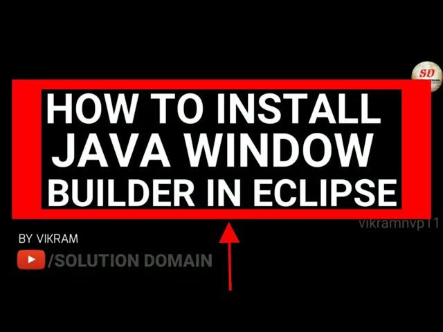 how to install window builder(java swings) in eclipse 2018-19