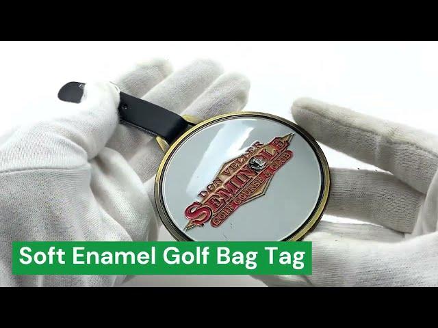 Custom Enamel Metal Golf Bag Name Tag | PID 874 | Jin Sheu | Direct from Factory