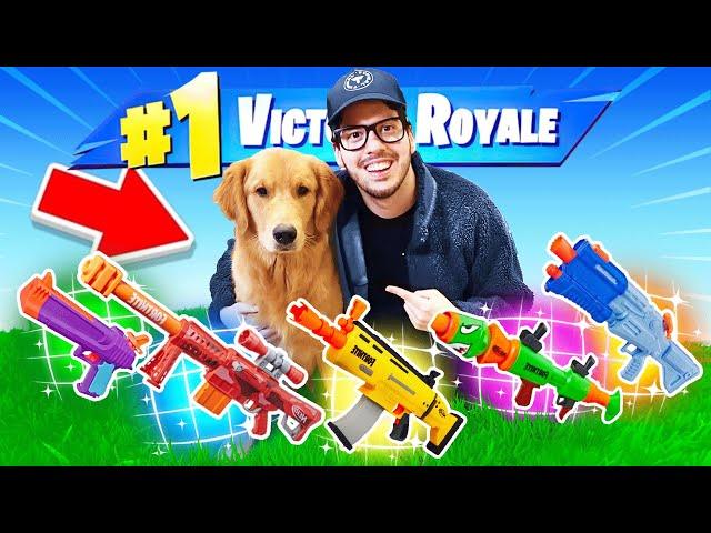 Using my PUPPY to PICK MY LOOT in Fortnite!