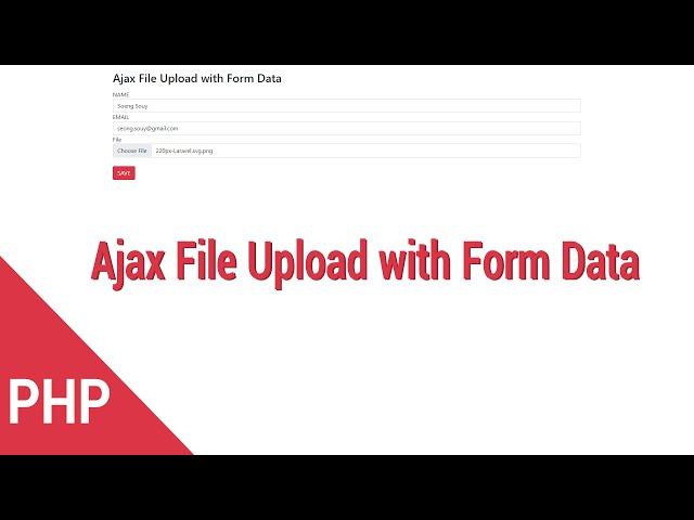 Ajax File Upload with Form Data PHP