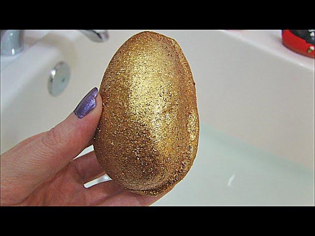 LUSH Cosmetics GOLDEN EGG Bath Bomb Melt DEMO Easter 2015 + UNDERWATER VIEW