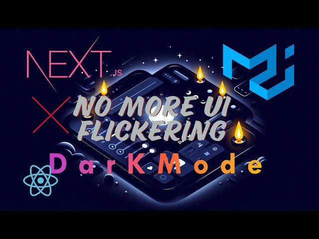 Dark mode & light mode in next. Js 14 app router with material-ui without ui flickering