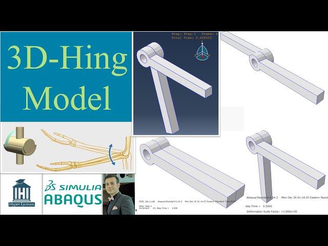 simulating a three-dimensional hinge joint