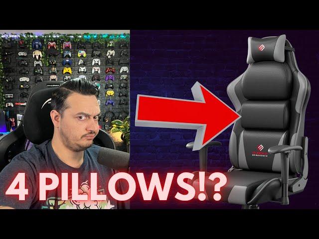 Eureka Ergonomics Hector Gaming Chair Review-3 Big Permanent Pillows