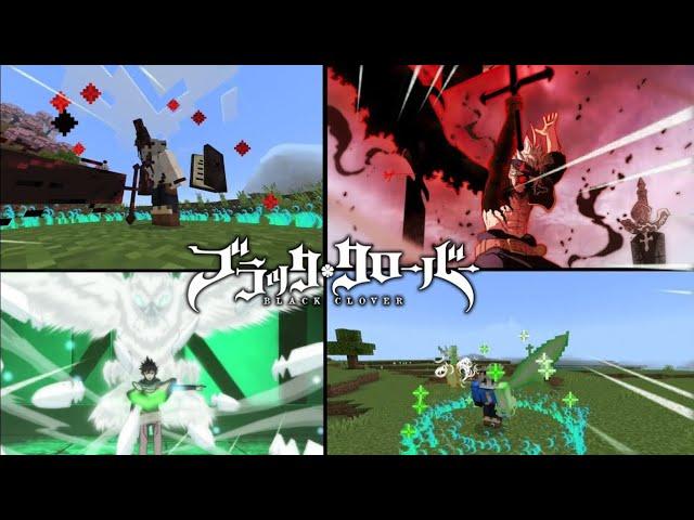 Minecraft Black Clover Mod/addon 1.21,addon black clover mcpe 1.21,addon de black clover