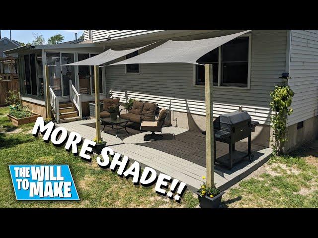 From Unbearable To Unbelievable: How We Installed Shade Sails / Canopy On Our Platform Deck