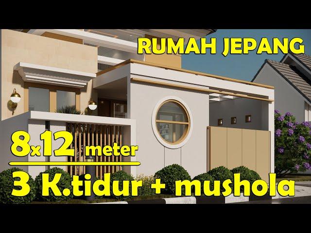 Desain RUMAH JEPANG 8x12 meter