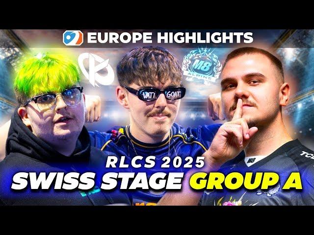 RLCS IS BACK!! | HIGHLIGHTS | DAY 1 EUROPE! | Swiss Stage Group A RLCS 2025