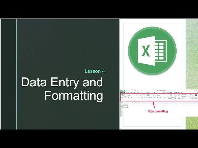 Jaws with Excel Basics Lesson 4 Data Entry and Formatting