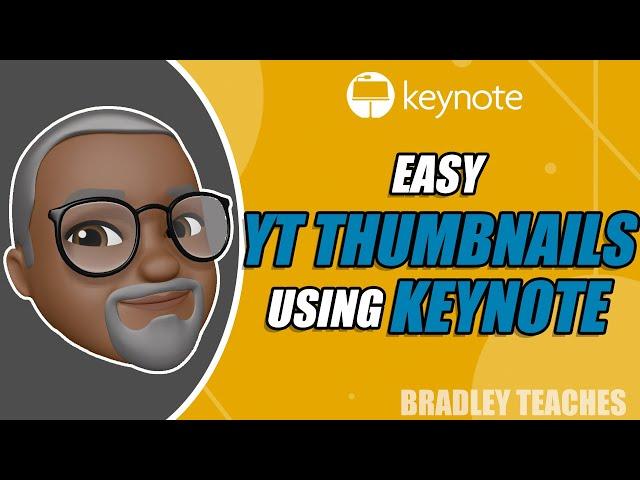 How To Make Awesome Thumbnails with Keynote