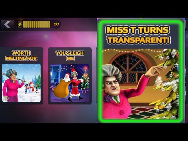 Scary Teacher 3D Miss T Turns Transparent. Let's Make A Giant Glass Ornament Out Of Miss T Instead