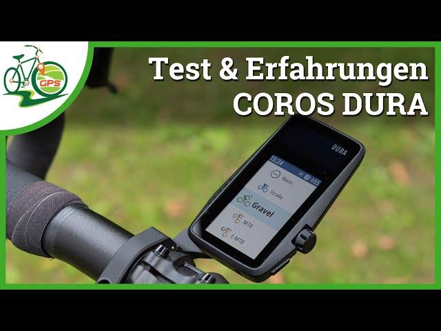 COROS DURA GPS Radcomputer im Test  Akkulaufzeit  Navigation  Bedienung  GPS Genauigkeit 