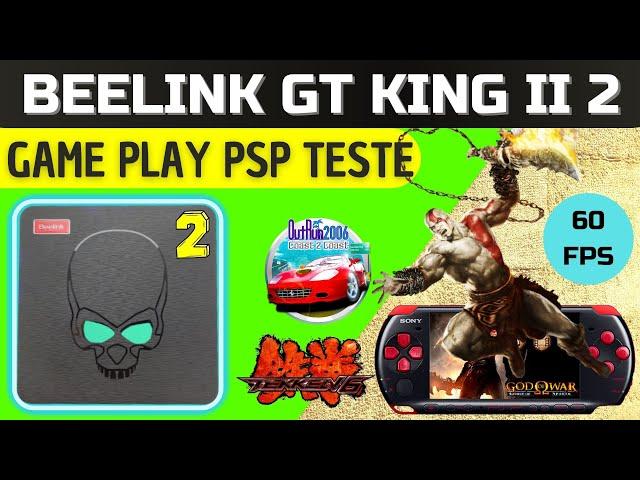 BEELING GT KING 2 - PSP GAME PLAY TESTE GOD OF WAR E OUTROS - TV BOX GT King II Amlogic A311D2 8 ram