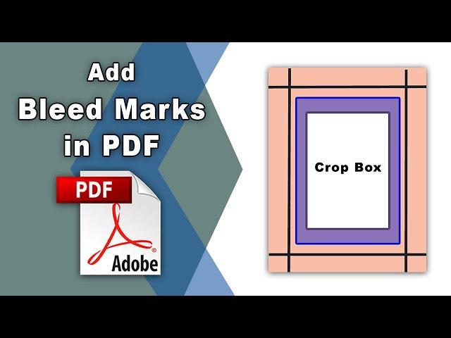 How to add bleed marks in pdf using Adobe Acrobat Pro DC