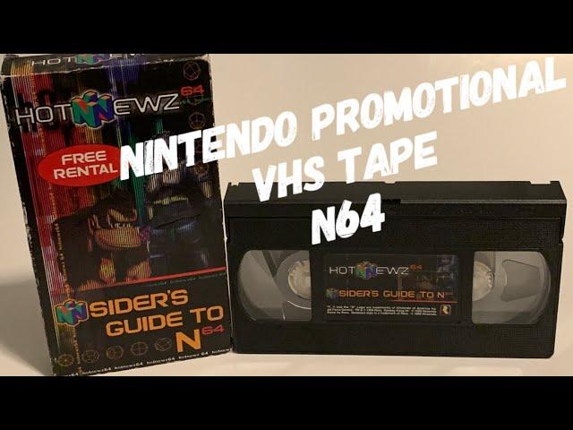 Nintendo Hot Newz 64 Promotional VHS Tape - Nsiders Guide To N64