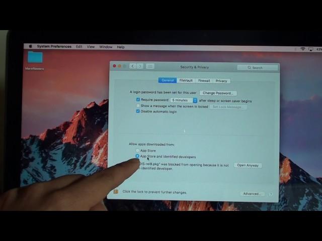 macOS Sierra: How to Install a Program from Unidentified Developer (Macbook Pro)