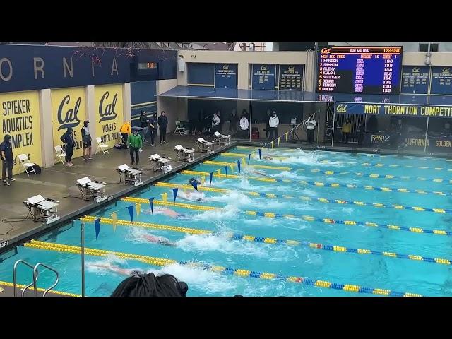 Alexy, Seeliger drop 41.4 100 Free's - 2024 Cal Vs ASU