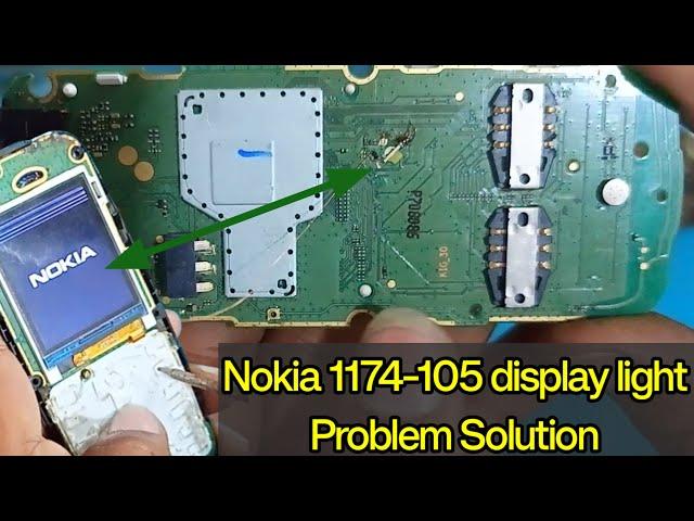 Nokia 105 display light Problem /नोकिया 105 डिस्प्ले लाइट समस्या समाधान/ta1174 display light jumper