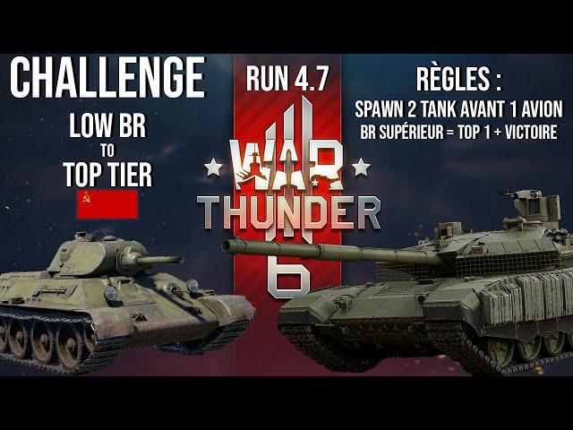 WARTHUNDER : LOW BR to TOP TIER Challenge ! 4.7 URSS