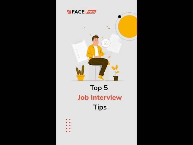 Top 5 Job Interview Tips | FACE Prep #shorts