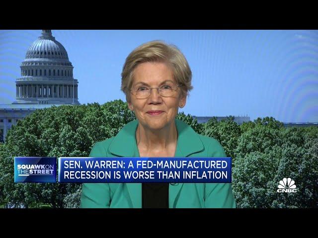 Fed should moderate aggressive rate hikes: Sen. Elizabeth Warren