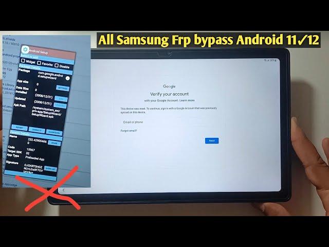 Samsung tab A7 Frp bypass android 12  | package disabler Pro No WORK | Samsung android 12 Frp bypass