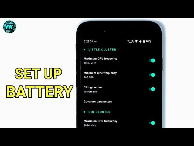 set up franco kernel manager For Battery Life #4