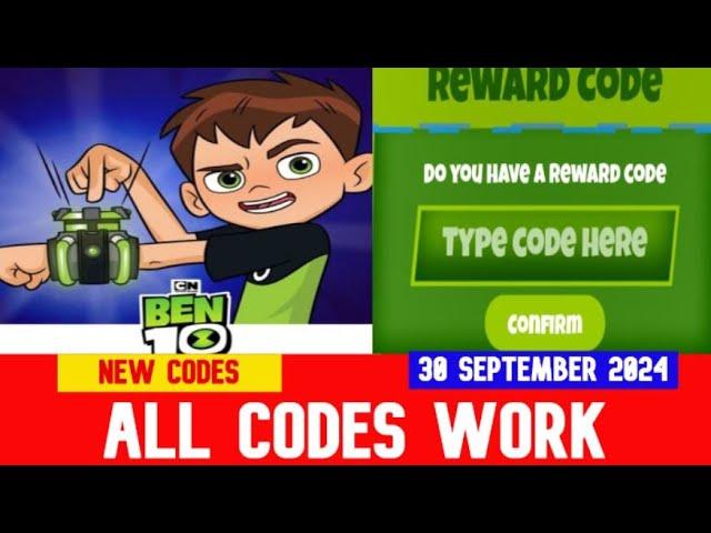 *ALL CODES WORK* Ben 10 Super Hero Time ROBLOX | SEPTEMBER 30, 2024