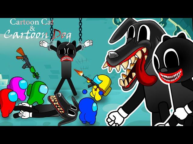 Cartoon Cat & Cartoon Dog VS Among Us - 어몽어스 VS 좀비 애니메 - Zombie (Squid Game, Granny, Sonic, Huggy)