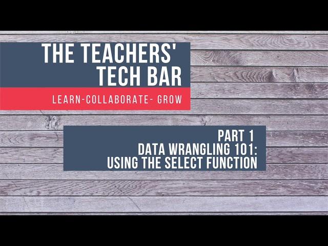 Data Wrangling 101 Part 1