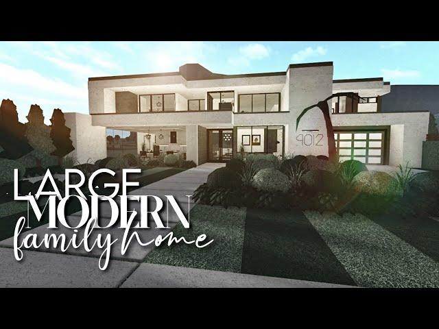 ROBLOX | Bloxburg: Large Modern Family Home 209k | No Large Plot | Two Story House Build