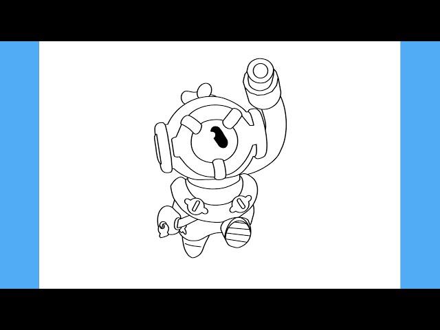 HOW TO DRAW OTIS - BRAWL STARS