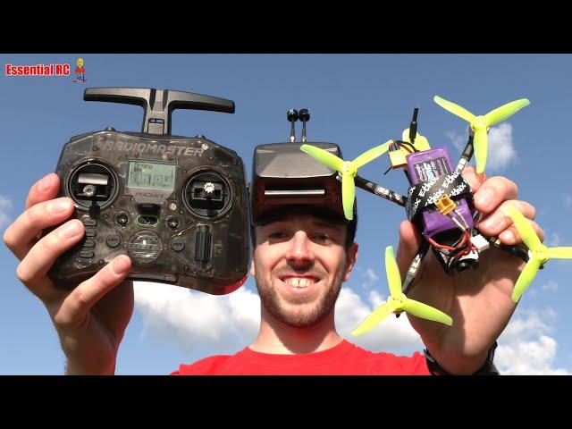 Ready to Fly $100 Pre-Built Race Drone with ELRS and FPV controlled by $65 RadioMaster Pocket Radio