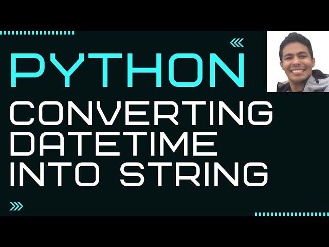 Converting datetime into string in Python