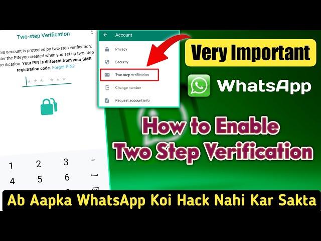 WhatsApp Two Step Verification Kaise Enable Kare | King TECH