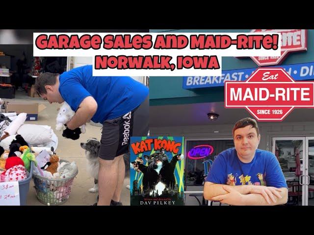 Garage Sales And Maid-Rite In Norwalk, Iowa | Mail Time | Kat Kong!