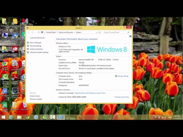 Windows  8.1 System Information