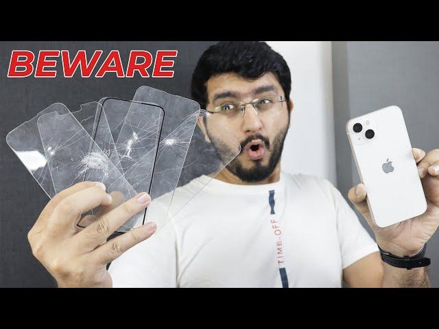 Tempered Glass Test - Spigen vs ESR vs Popio vs Offline Markets | Tempered Glass for iPhone 13