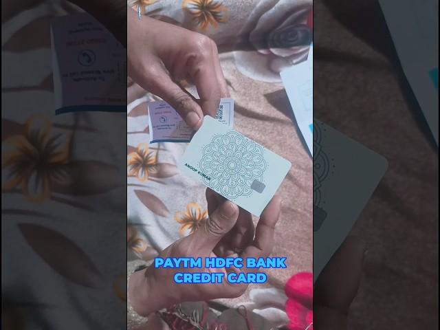 PAYTM HDFC BANK CREDIT CARD  #shorts #unpacking #cc #creditcard #paytm