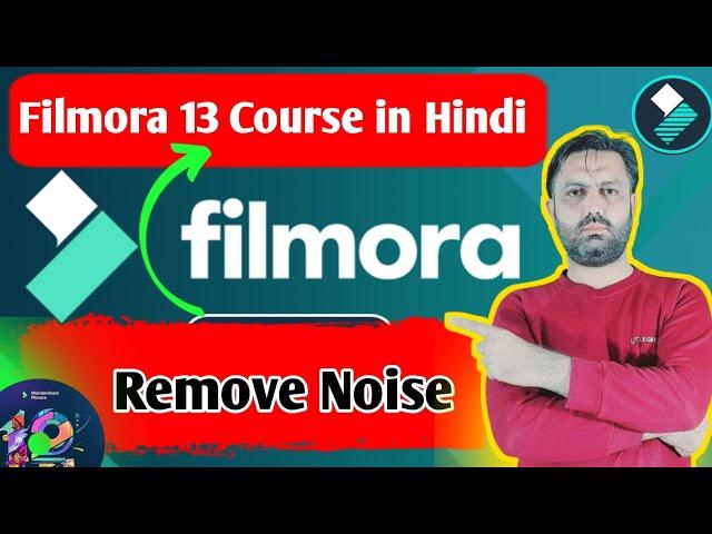 How to remove background noise in filmora 13 urdu/hindi | Filmora 13 tutorial |