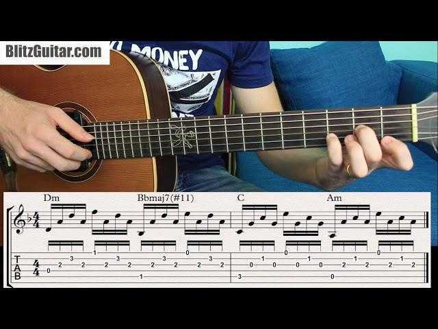 Most Common Fingerstyle Arpeggio with Beautiful Chord Progression!