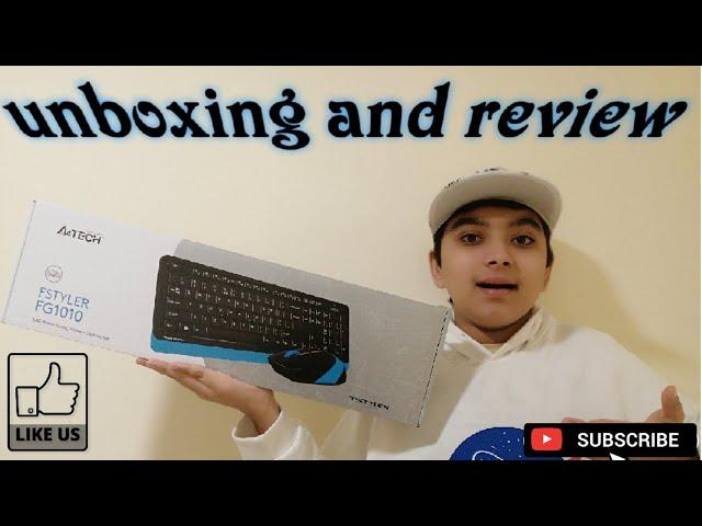 Unboxing And Review A4TECH FStyler FG1010 Wireless mouse and keyboard