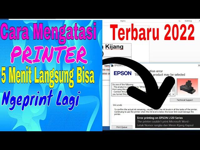 Mengatasi Printer Tidak Respon - Sangat Cocok untuk Pemula